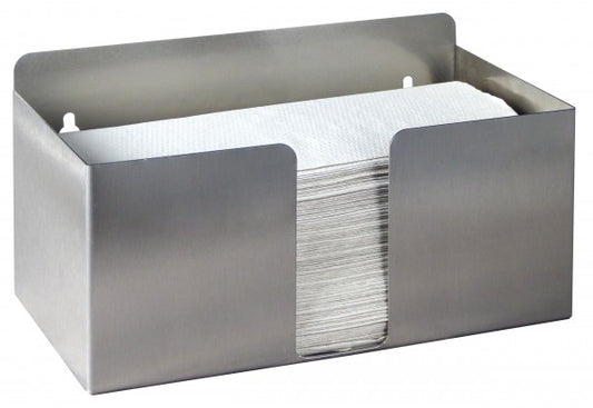 Serviettenhalter aus Edelstahl.