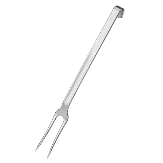 Metall-Küchengabel mit zwei Zinken.