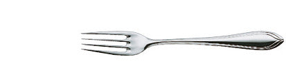Edelstahlgabel für Gastronomiebedarf.