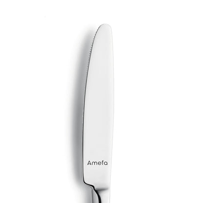 Silbernes Messer mit glatter Klinge, Amefa-Logo.