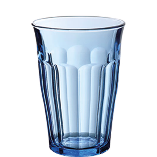 Blaues Trinkglas aus Glas