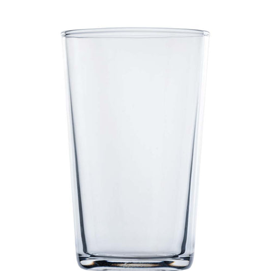 Transparentes Trinkglas, hohes Glas