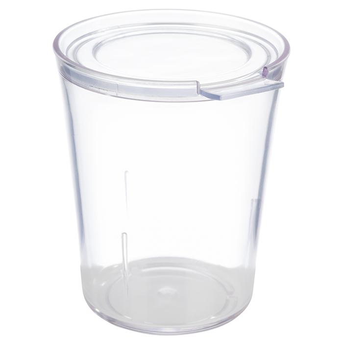 Becher mit Deckel -SUPER CUP-, Ø 8 cm, H: 10 cm