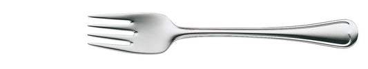 Edelstahlgabel für Gastronomiebedarf.