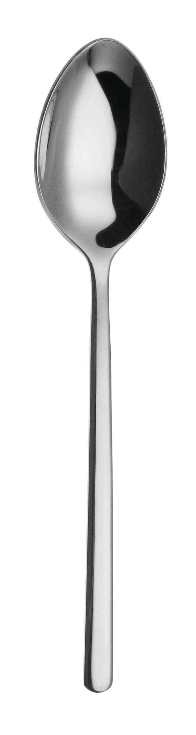 Spiegelnde Metall-Löffel, Nahaufnahme