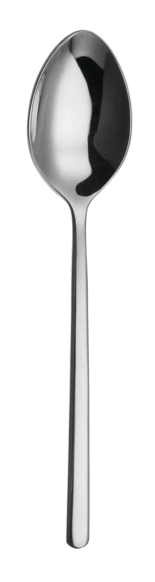 Spiegelnde Metall-Löffel, Nahaufnahme