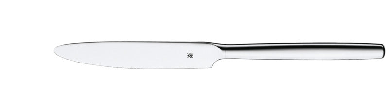 Silbernes Küchenmesser mit glatter Klinge.