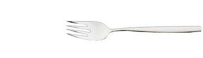 Edelstahlgabel für Gastronomiebedarf.