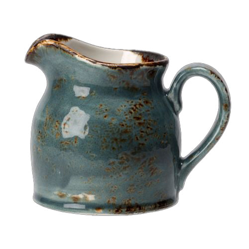 Kleine, rustikale Keramik-Milchkanne