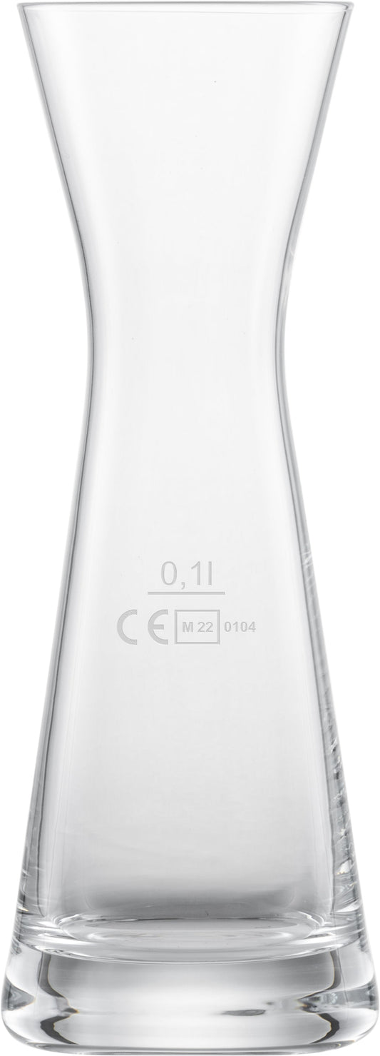 Karaffe aus Glas, 0,1 Liter.