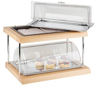 Buffetvitrine -DOPPELDECKER-, 60 x 41 cm, H: 36 cm