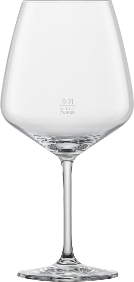 Weinglas mit Gravur "0,2l".