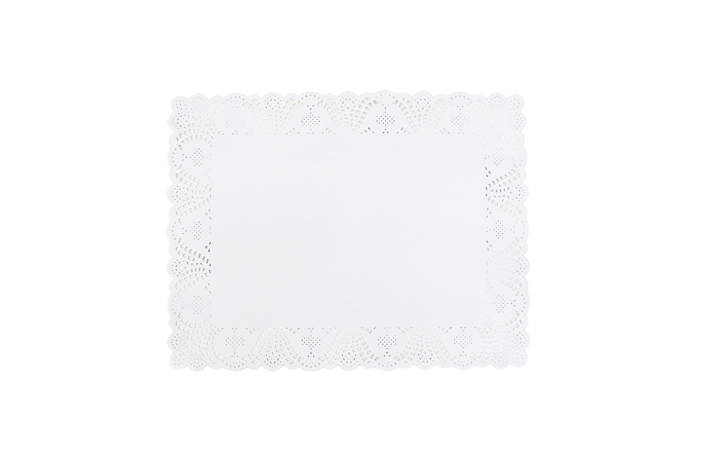 Weißes Tischdeckchen für Gastronomie.