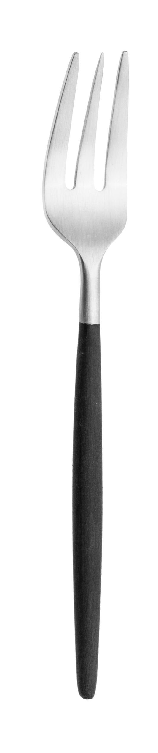 Gabel, Edelstahl, schwarzer Griff