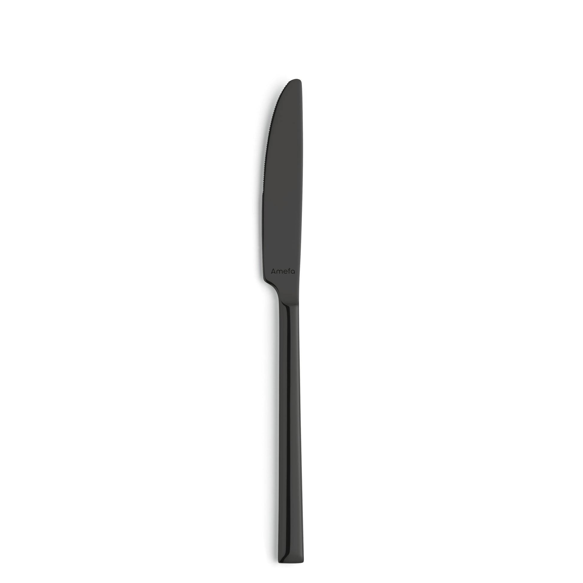 Schwarzes Messer auf weißem Hintergrund