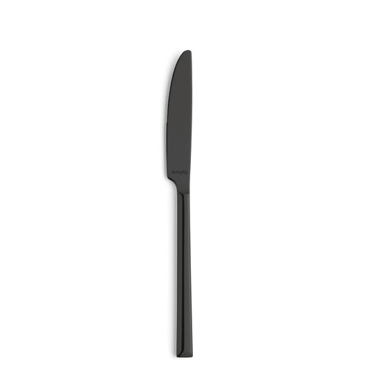 Schwarzes Messer auf weißem Hintergrund