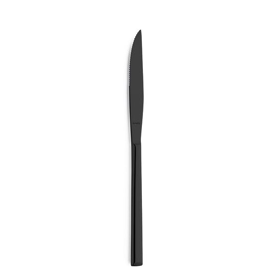 Schwarzes Messer auf weißem Hintergrund