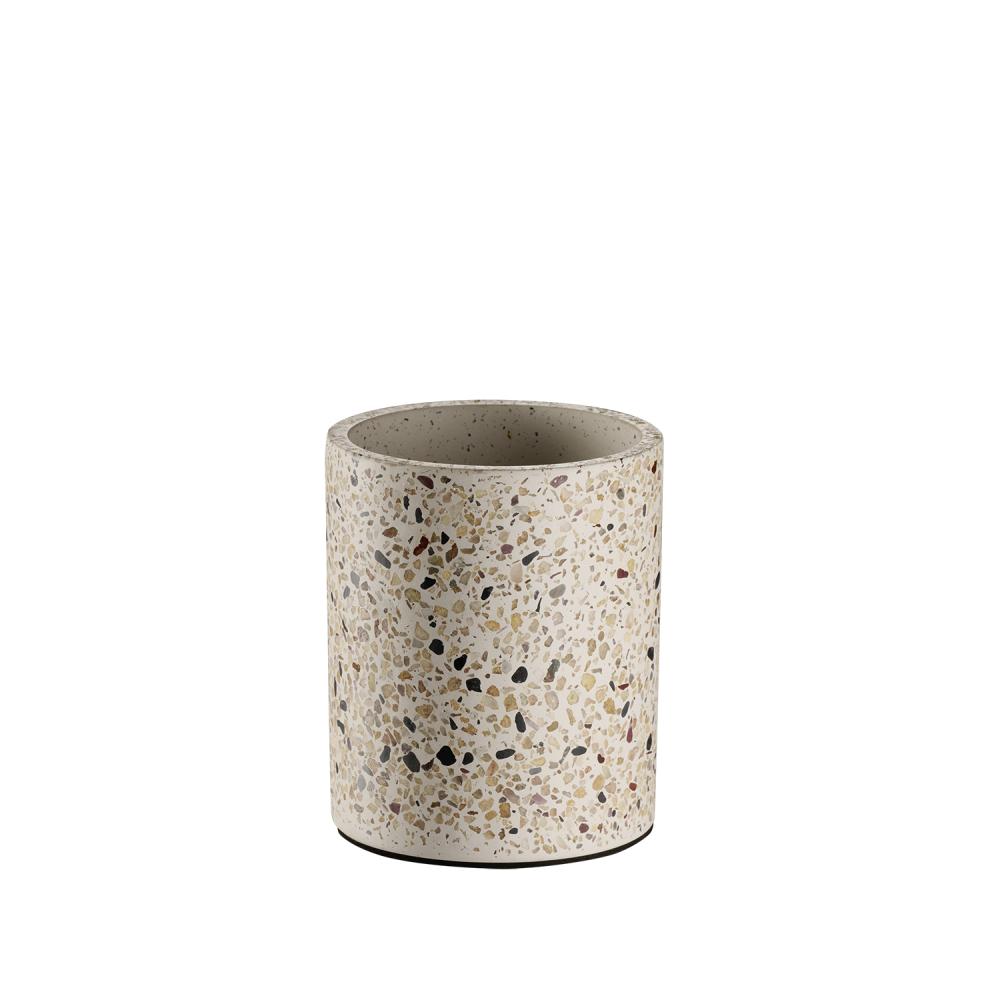 Besteckbehälter -TERRAZZO-, Ø 11 cm, H: 13,5 cm