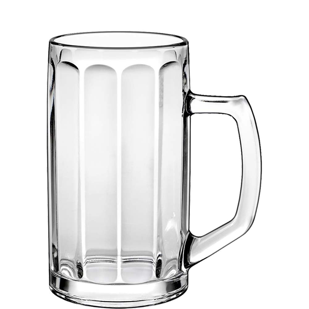 Bierkrug aus Glas