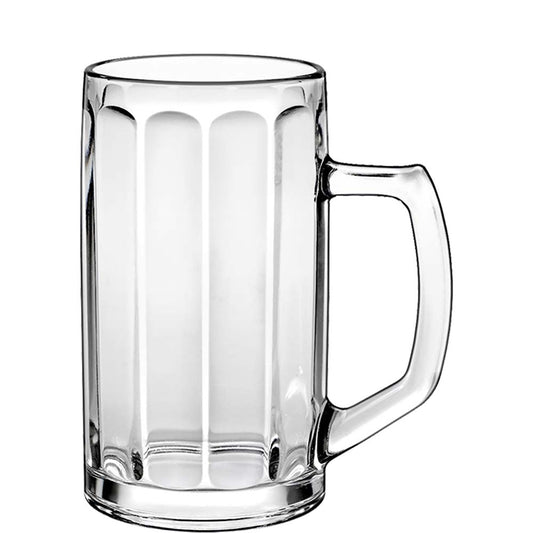 Glasbierkrug mit Henkel