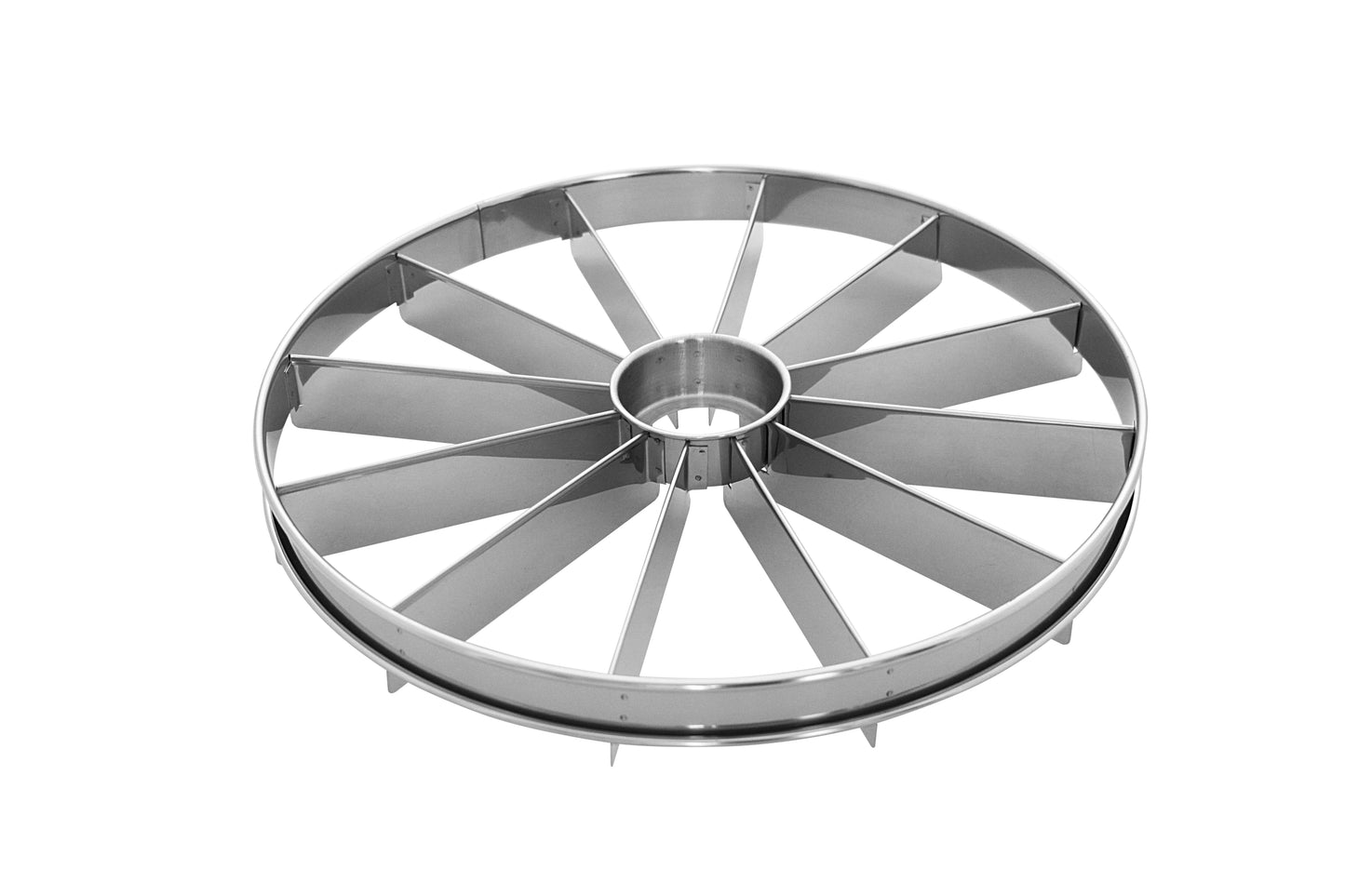 Metallisches Lüfterrad für Gastronomie.