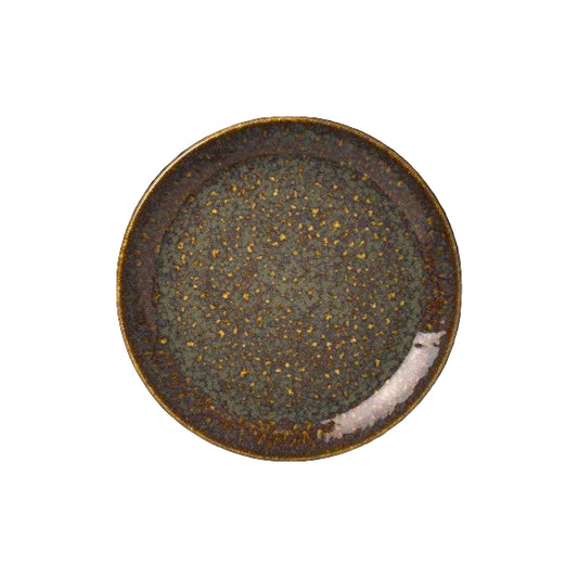 Vesuvius Amber Coupe Plate 20.25cm (8")
