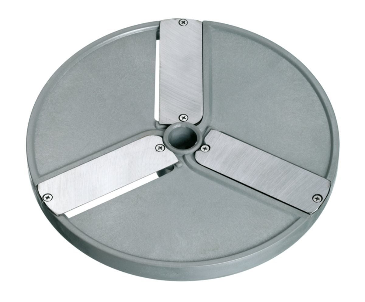 Runde Metallscheibe mit Klingen.