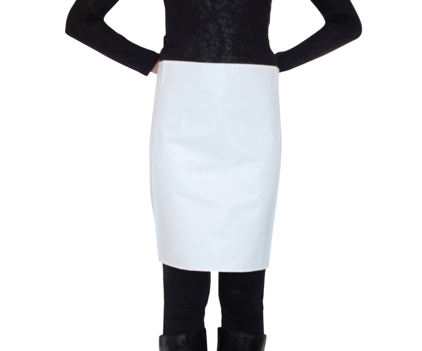 Weißer Schürze im Gastronomie-Kontext.