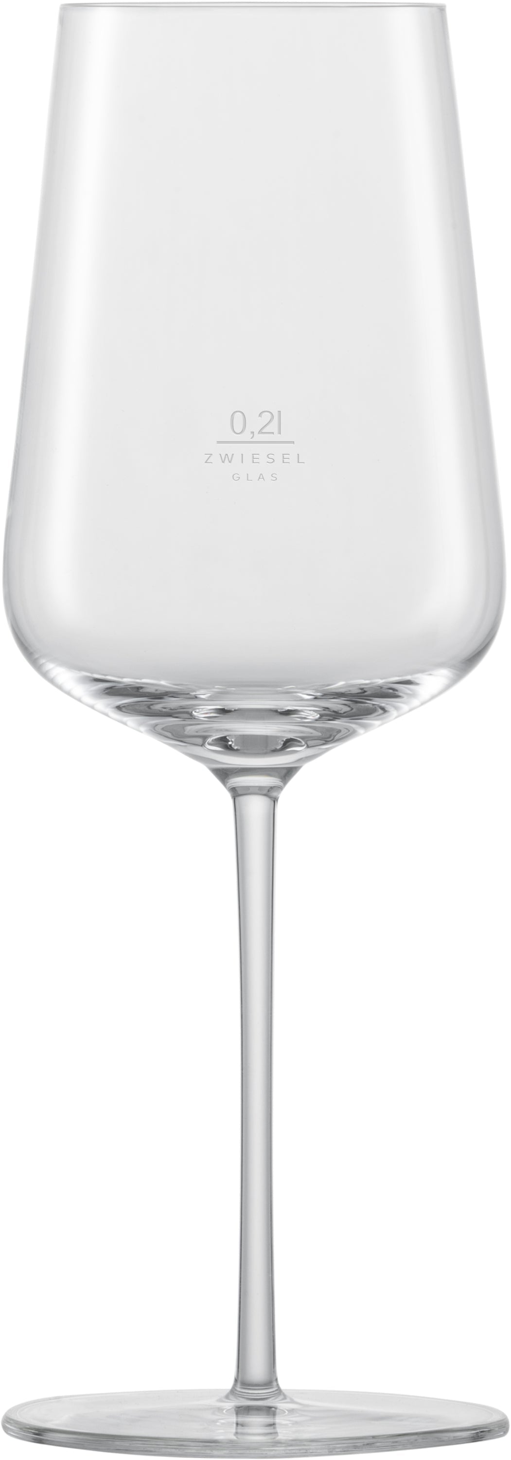 Weinglas mit Zwiesel-Logo.