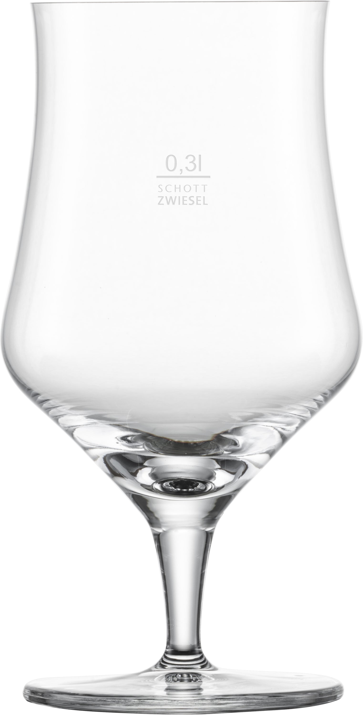 Bierglas mit Schott Zwiesel Logo.
