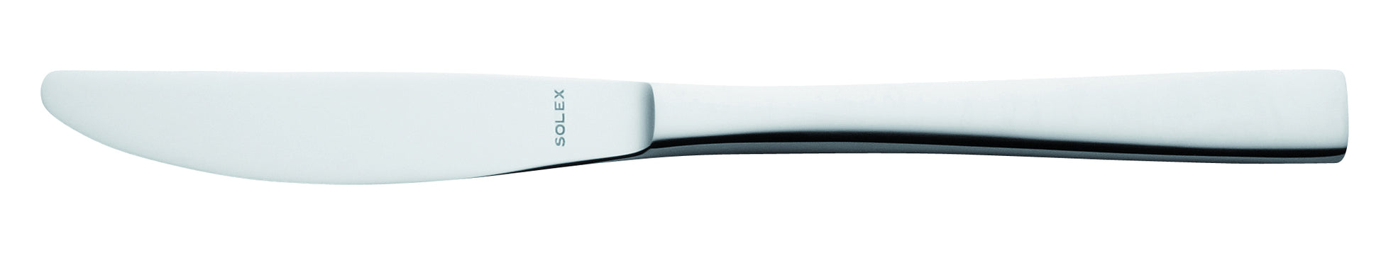 Silbernes Buttermesser mit Gravur.