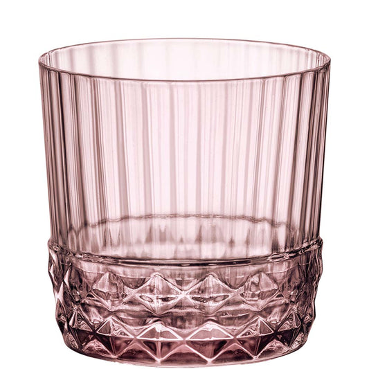 Pinkes facettiertes Glas