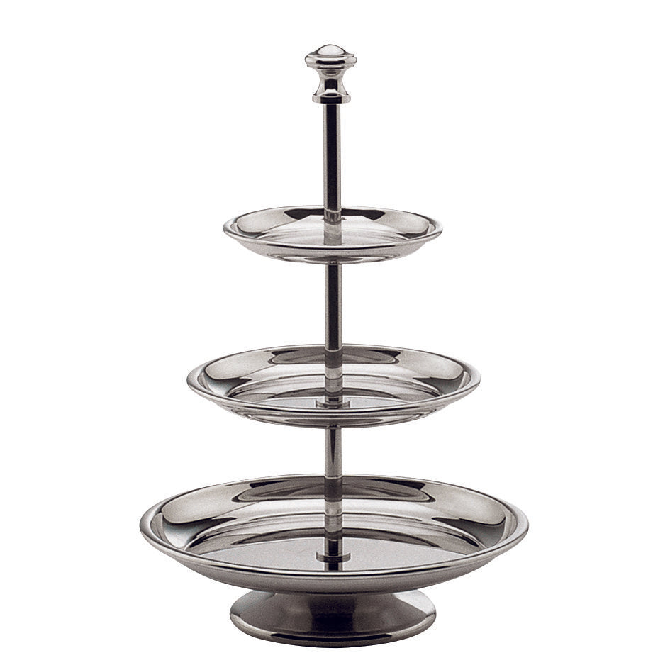 Mehrstöckiges Serviertablett aus Glas