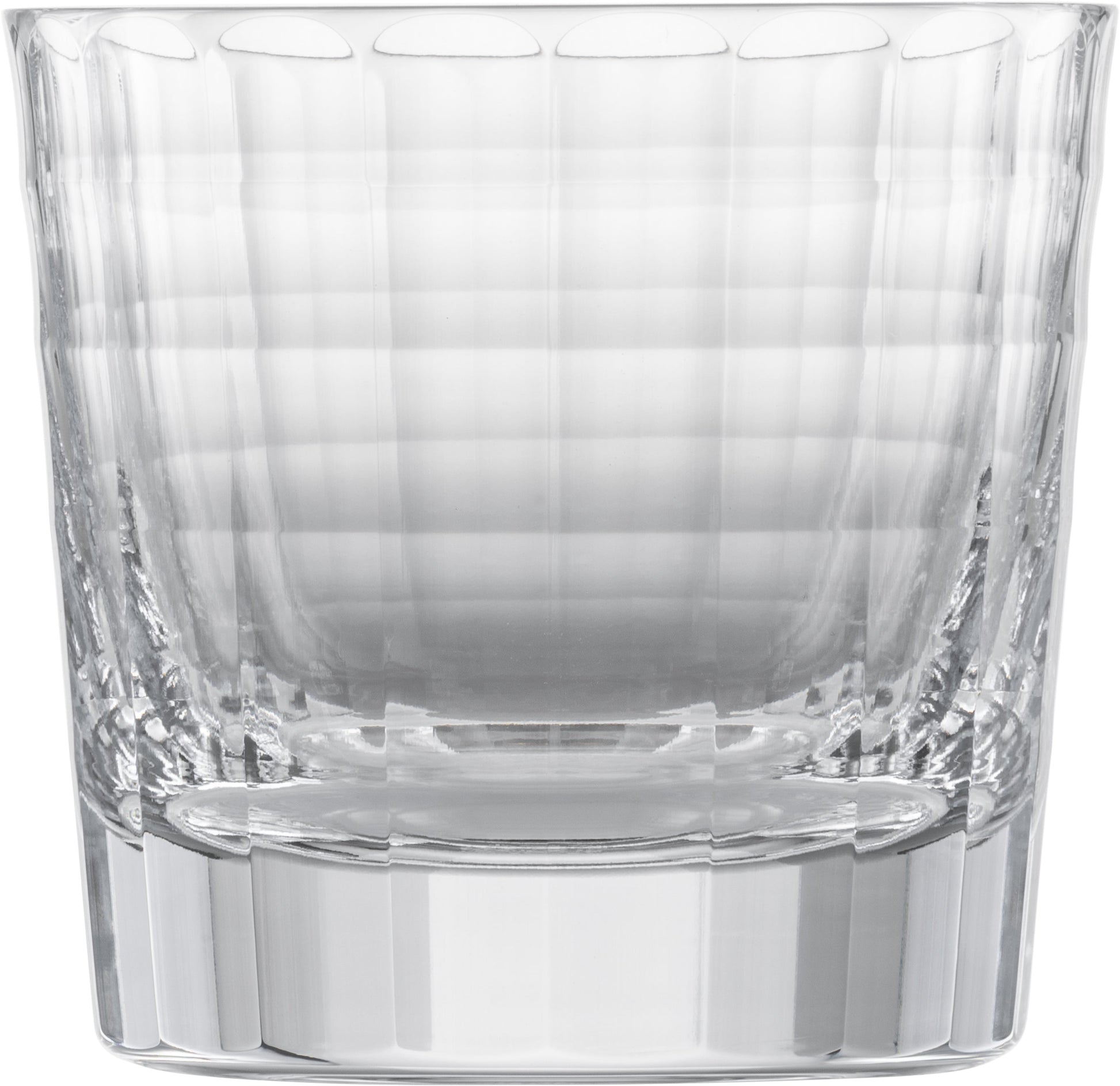 Klarglas-Whiskyglas mit Rillenmuster.