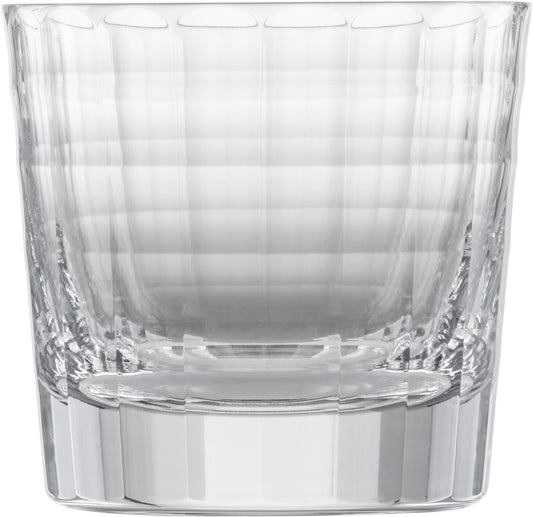 Klarglas-Whiskyglas mit Rillenmuster.