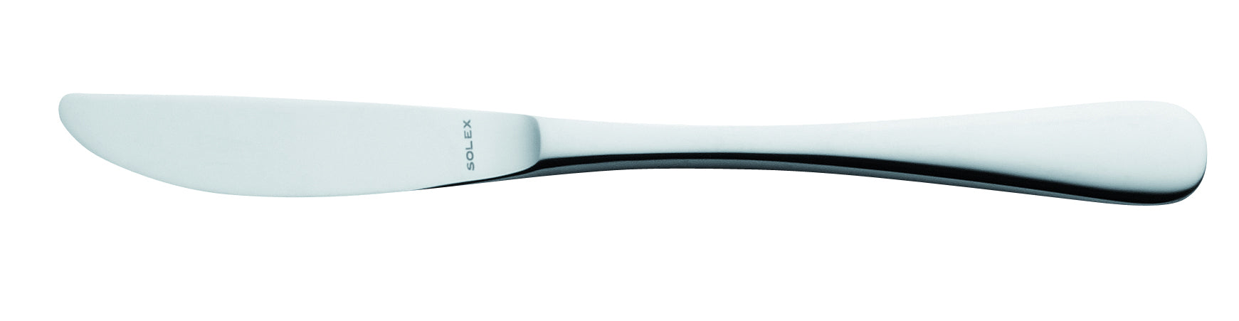 Silbernes Buttermesser mit Gravur.