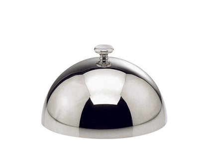 Kugelglocke versilbert 24 cm Stapelknopf