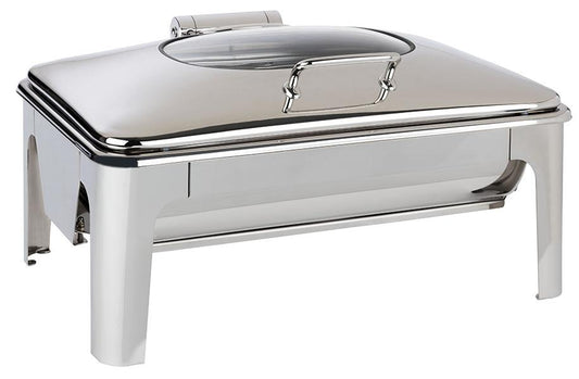 Chafing Dish aus Edelstahl.