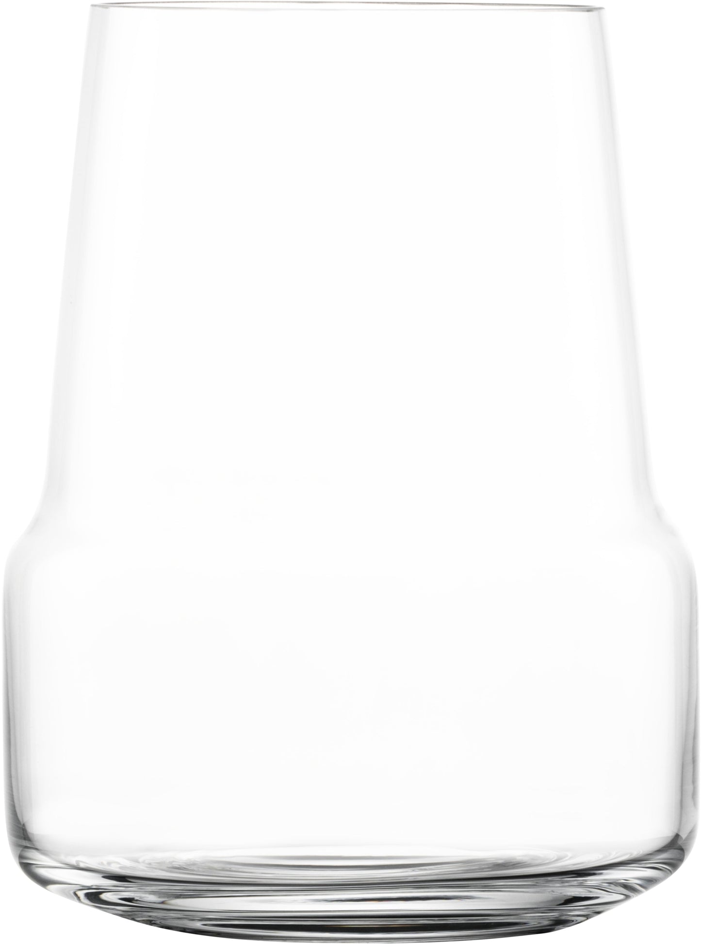 Klarglas, zylindrisches Trinkglas, transparent.
