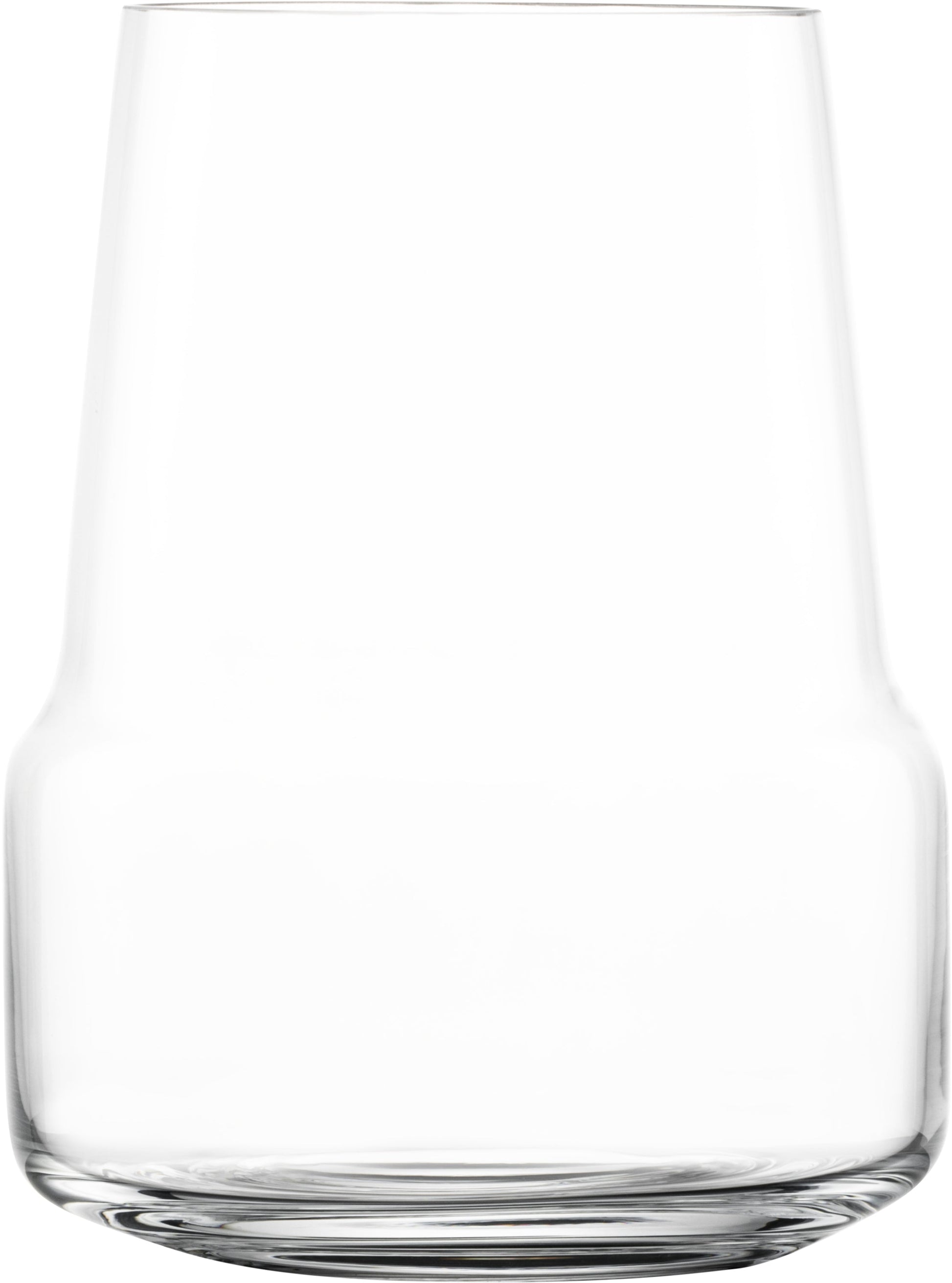 Klarglas, zylindrisches Trinkglas, transparent.