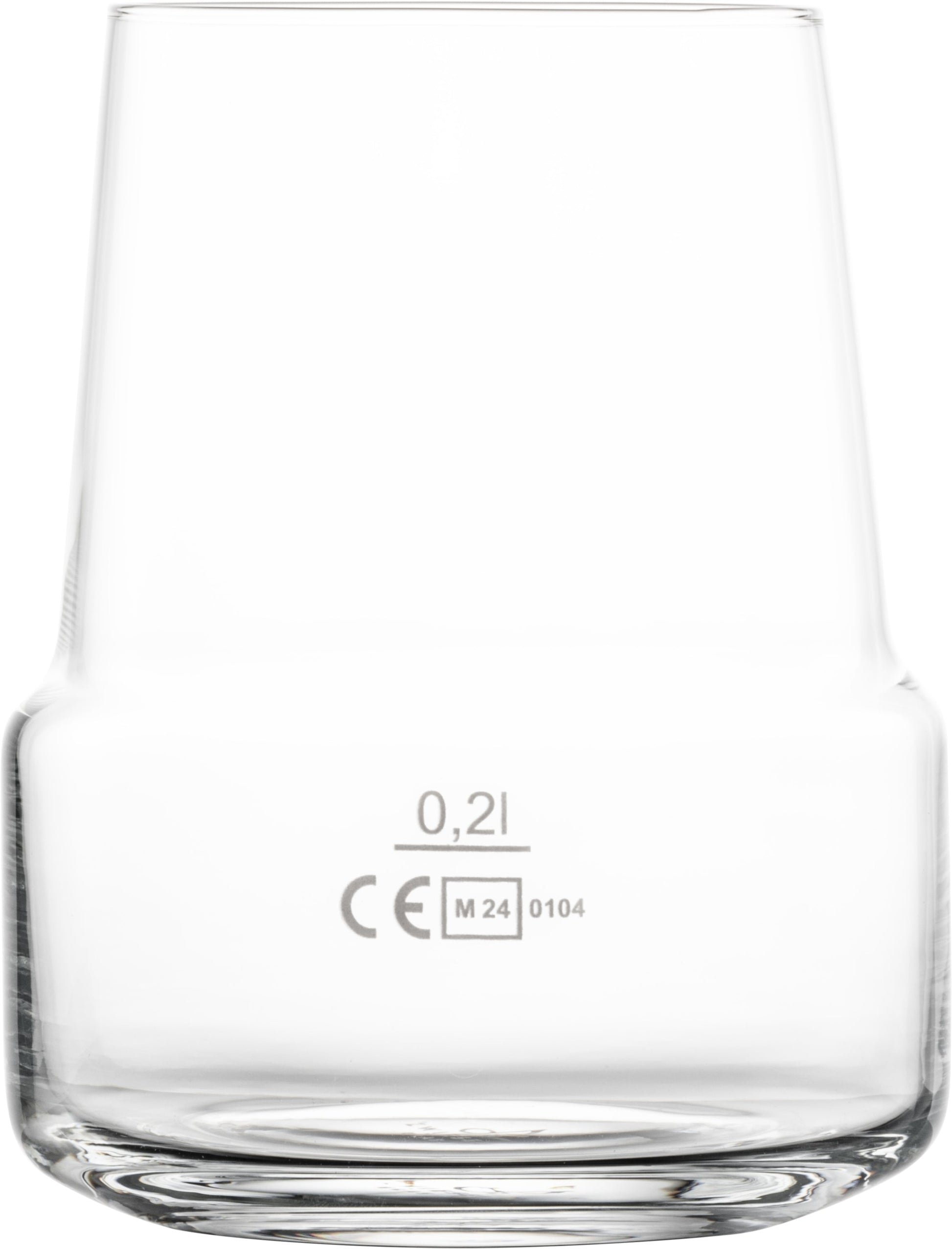 Glas mit CE-Kennzeichnung, 0,2l.