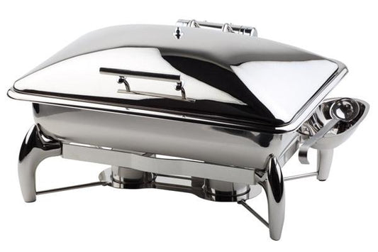 Chafing Dish aus Edelstahl.