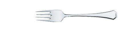 Edelstahlgabel für Gastronomiebedarf.