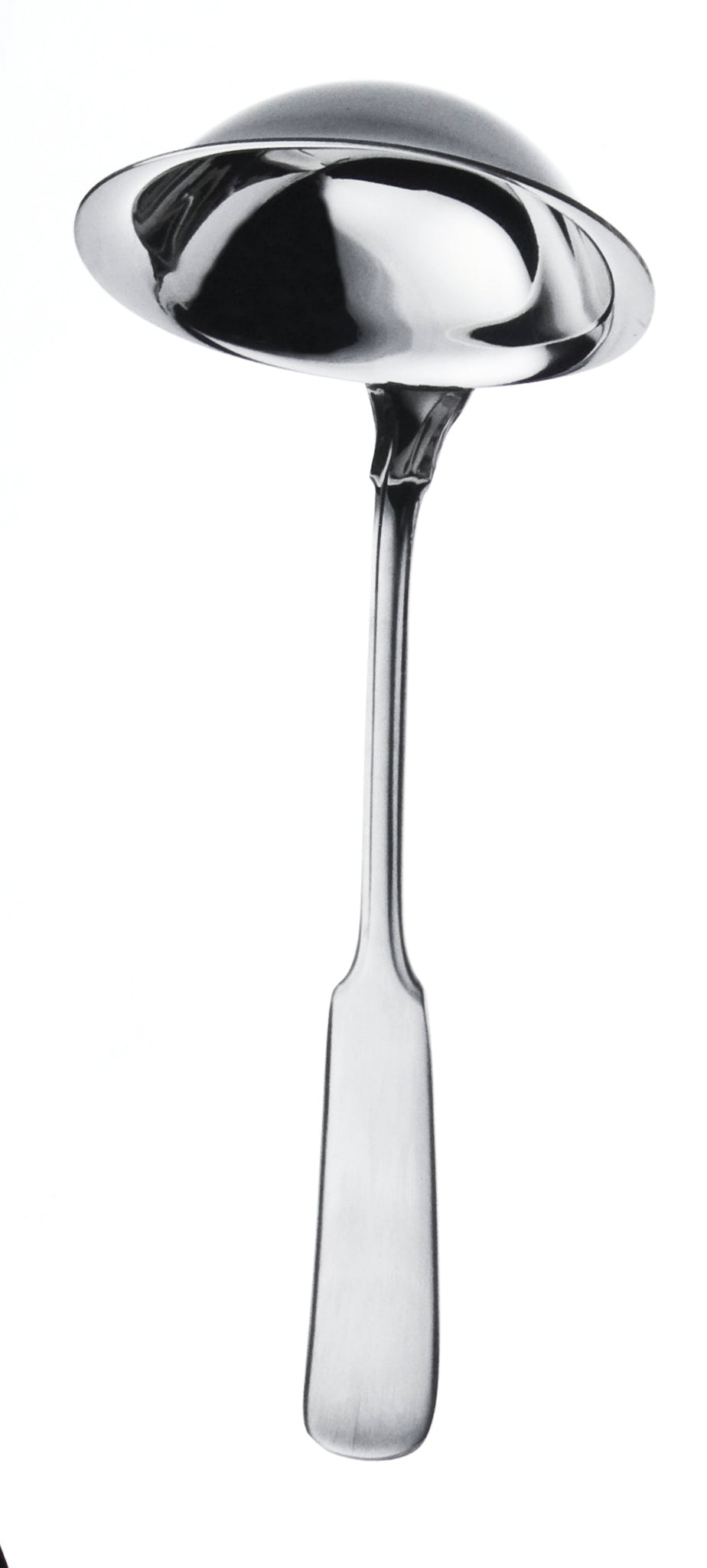 Löffel aus Metall, Nahaufnahme