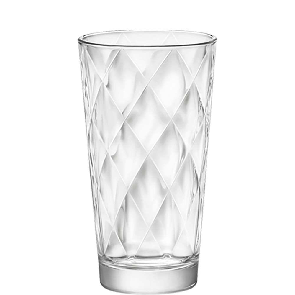 Kristallglas mit Diamantmuster