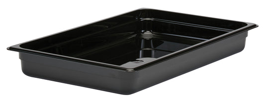 Schwarze GN-Behälter für Gastronomie.