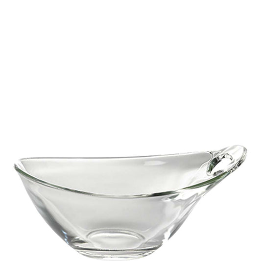 Durchsichtige Glasschale für Gastronomie