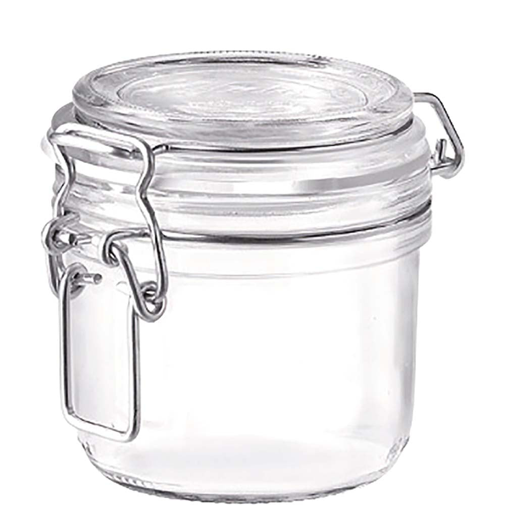 Glasbehälter mit Klammerdeckel
