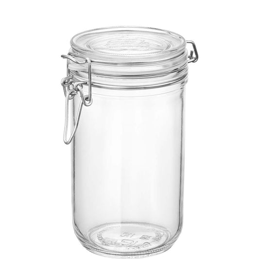 Glasbehälter mit Metallverschluss