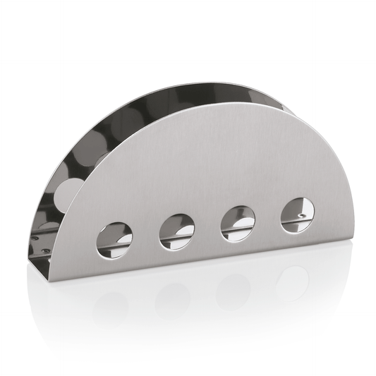 Metall-Serviettenhalter mit Löchern.